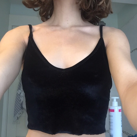 Brandy Melville velvet tank top - Picture 2 of 2
